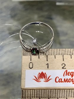 *Кольцо р.20 Топаз Мистик арт. К1508Ю/Ag-617/25-815 вес 2,27 г - фото 237744