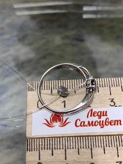 *Кольцо р.20 Топаз Мистик арт. К1508Ю/Ag-617/25-815 вес 2,27 г - фото 237745