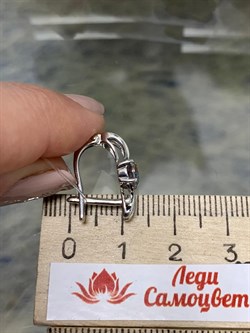 *Серьги Топаз Мистик арт. С1508Ю/Ag-617/25-922 вес 2,94 г - фото 237754