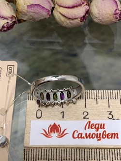 *Кольцо р.18,5 Микс Топаз Мистик Аметист арт. К1510Ю/Ag-617/45-911 вес 2,81 г - фото 237793 *Кольцо р.18,5 Микс Топаз Мистик Аметист арт. К1510Ю/Ag-617/45-911 вес 2,81 г - фото 237793