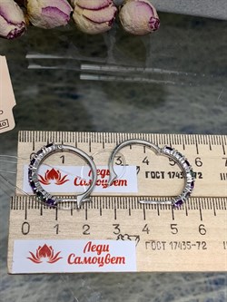 *Серьги Конго Микс Топаз Мистик Аметист арт. С1518Ю/Ag-607/45-663 вес 4,47 г - фото 237816 *Серьги Конго Микс Топаз Мистик Аметист арт. С1518Ю/Ag-607/45-663 вес 4,47 г - фото 237816