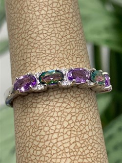 *Кольцо р.19 Микс Топаз Мистик Аметист арт. К1517Ю/Ag-617/45-962 вес 2,23 г - фото 237902 *Кольцо р.19 Микс Топаз Мистик Аметист арт. К1517Ю/Ag-617/45-962 вес 2,23 г - фото 237902