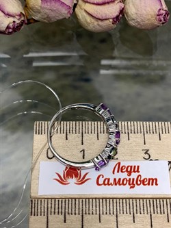 *Кольцо р.19 Микс Топаз Мистик Аметист арт. К1517Ю/Ag-617/45-962 вес 2,23 г - фото 237908 *Кольцо р.19 Микс Топаз Мистик Аметист арт. К1517Ю/Ag-617/45-962 вес 2,23 г - фото 237908