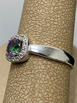 *Кольцо р.20 Топаз Мистик арт. К1511Ю/Ag-617/25-820 вес 2,09 г - фото 238047 *Кольцо р.20 Топаз Мистик арт. К1511Ю/Ag-617/25-820 вес 2,09 г - фото 238047