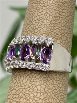 *Кольцо р.19,5 Микс Топаз Мистик Аметист арт. К1514Ю/Ag-617/45-707 вес 5,1 г - фото 238062 *Кольцо р.19,5 Микс Топаз Мистик Аметист арт. К1514Ю/Ag-617/45-707 вес 5,1 г - фото 238062