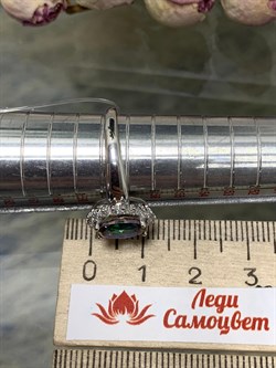 *Кольцо р.17 Топаз Мистик арт. К1503Ю/Ag-617/25-731 вес 2,81 г - фото 238236