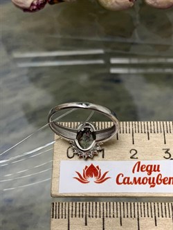*Кольцо р.17 Топаз Мистик арт. К1503Ю/Ag-617/25-731 вес 2,81 г - фото 238239