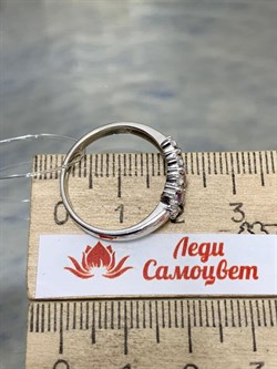 *Кольцо р.18 Топаз Мистик арт. К1509Ю/Ag-617/25-811 вес 2,63 г - фото 238259