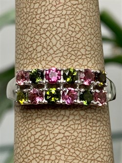 *Кольцо  р.19,5 Турмалины Урал Микс арт. К1400Ю/Ag-607/34-816 вес 3,02 г - фото 238416 *Кольцо  р.19,5 Турмалины Урал Микс арт. К1400Ю/Ag-607/34-816 вес 3,02 г - фото 238416