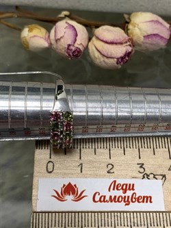 *Кольцо  р.19,5 Турмалины Урал Микс арт. К1400Ю/Ag-607/34-816 вес 3,02 г - фото 238418 *Кольцо  р.19,5 Турмалины Урал Микс арт. К1400Ю/Ag-607/34-816 вес 3,02 г - фото 238418