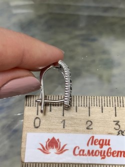 *Серьги Орхидея Турмалин Шерл Бразилия арт. С1546Ю/Ag-617/99-142 вес 4,28 г - фото 238483 *Серьги Орхидея Турмалин Шерл Бразилия арт. С1546Ю/Ag-617/99-142 вес 4,28 г - фото 238483