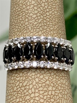 *Кольцо р.18 Орхидея Турмалин Шерл Бразилия арт. К1546Ю/Ag-617/99-696 вес 3,15 г - фото 238555 *Кольцо р.18 Орхидея Турмалин Шерл Бразилия арт. К1546Ю/Ag-617/99-696 вес 3,15 г - фото 238555