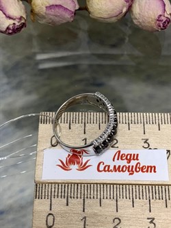 *Кольцо р.18 Орхидея Турмалин Шерл Бразилия арт. К1546Ю/Ag-617/99-696 вес 3,15 г - фото 238558 *Кольцо р.18 Орхидея Турмалин Шерл Бразилия арт. К1546Ю/Ag-617/99-696 вес 3,15 г - фото 238558