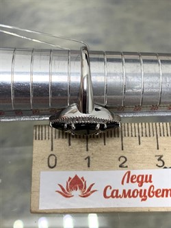 *Кольцо р.17,5 Черный Турмалин Шерл арт. К1543Ю/Ag-617/99-411 вес 3,36 г - фото 238574 *Кольцо р.17,5 Черный Турмалин Шерл арт. К1543Ю/Ag-617/99-411 вес 3,36 г - фото 238574
