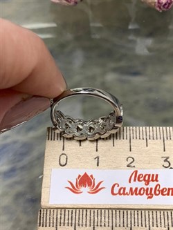 *Кольцо р.17 Турмалины Забайкалье арт. К1529Ю/Ag-607/6-139 вес 2,64 г - фото 238621