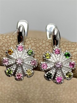 *Серьги Турмалины Урал арт. С1530Ю/Ag-607/6-984-2,81 вес 2,81 г - фото 238662 *Серьги Турмалины Урал арт. С1530Ю/Ag-607/6-984-2,81 вес 2,81 г - фото 238662