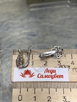 *Серьги Турмалины Урал арт. С1530Ю/Ag-607/6-912 вес 2,76 г - фото 238682