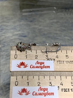 *Серьги Турмалины Урал арт. С1530Ю/Ag-607/6-912 вес 2,76 г - фото 238683