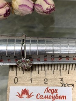 *Кольцо р.19 Турмалины Урал арт. К1530Ю/Ag-607/6-598 вес 2,09 г - фото 238812