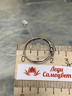 *Кольцо р.18 Турмалины Урал арт. К1530Ю/Ag-607/6-852 вес 2,05 г - фото 238846