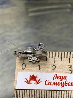 *Кольцо р.18 Турмалины Урал арт. К1530Ю/Ag-607/6-852 вес 2,05 г - фото 238848