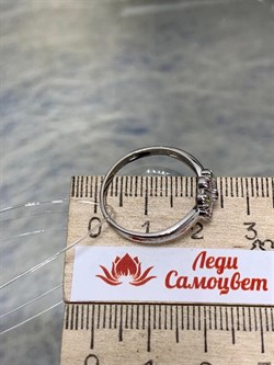 *Кольцо р.17,5 Турмалины Урал арт. К1530Ю/Ag-607/6-516 вес 1,94 г - фото 238885