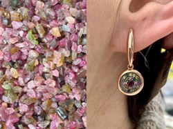 *Серьги Турмалины Урал арт. С1527Ю/Ag-607/6/9ПОЗ-768 вес 5,27 г - фото 238938