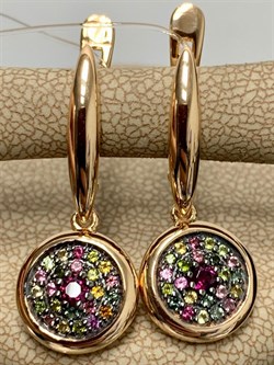 *Серьги Турмалины Урал арт. С1527Ю/Ag-607/6/9ПОЗ-768 вес 5,27 г - фото 238944