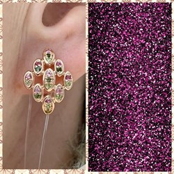 *Серьги Турмалины Урал арт. С1522Ю/Ag-607/6ПОЗ-195 вес 4,13 г - фото 239115