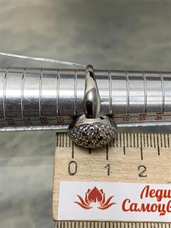 *Кольцо р.17 Турмалины Урал арт. К1532Ю/Ag-617/6-331 вес 3,45 г - фото 239144