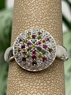 *Кольцо р.19 Турмалины Урал арт. К1532Ю/Ag-617/6-306 вес 3,69 г - фото 239145 *Кольцо р.19 Турмалины Урал арт. К1532Ю/Ag-617/6-306 вес 3,69 г - фото 239145