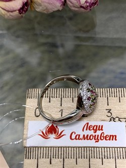 *Кольцо р.19 Турмалины Урал арт. К1532Ю/Ag-617/6-306 вес 3,69 г - фото 239151 *Кольцо р.19 Турмалины Урал арт. К1532Ю/Ag-617/6-306 вес 3,69 г - фото 239151