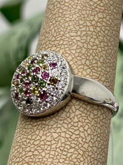 *Кольцо р.19 Турмалины Урал арт. К1532Ю/Ag-617/6-306 вес 3,69 г - фото 239153 *Кольцо р.19 Турмалины Урал арт. К1532Ю/Ag-617/6-306 вес 3,69 г - фото 239153