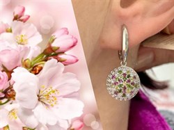 *Серьги Турмалины Урал арт. С1532Ю/Ag-617/6-353 вес 5,69 г - фото 239191