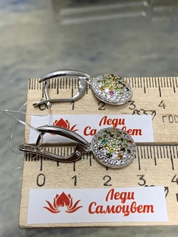 *Серьги Турмалины Урал арт. С1532Ю/Ag-617/6-353 вес 5,69 г - фото 239195