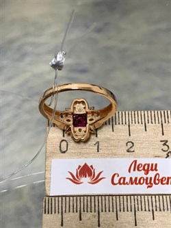 *Кольцо р.19,5 Турмалины Микс Гранат Родолит арт. К1524Ю/Ag-607/6/9ПОЗ-316 вес 3,06 г - фото 239224