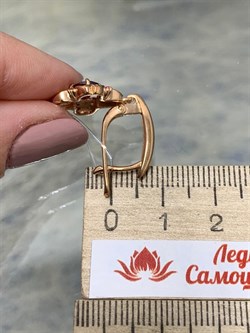 *Серьги Турмалины Микс Гранат Родолит арт. С1524Ю/Ag-607/6/9ПОЗ-441 вес 5,27 г - фото 239242