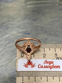 *Кольцо р.19,5 Турмалины Микс Гранат Мозамбик арт. К1523Ю/Ag-617/6/11ПОЗ-790 вес 2,51 г - фото 239261