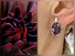 *Серьги Орхидея Микс Танзанит Родолит Турмалин Шпинель арт. С1043Ю/Ag-607/1/3/8/9-125 вес 3,78 г - фото 239425 *Серьги Орхидея Микс Танзанит Родолит Турмалин Шпинель арт. С1043Ю/Ag-607/1/3/8/9-125 вес 3,78 г - фото 239425