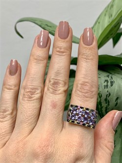 *Кольцо р.18 Фиалка Микс Иолит Турмалин арт. К1328Ю/Ag-617/35-421 вес 5,26 г - фото 240041 *Кольцо р.18 Фиалка Микс Иолит Турмалин арт. К1328Ю/Ag-617/35-421 вес 5,26 г - фото 240041
