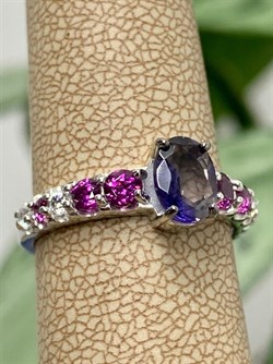 *Кольцо р.17 Орхидея Иолит Африка арт. К1614Ю/Ag-617/39-676 вес 2,35 г - фото 240269 *Кольцо р.17 Орхидея Иолит Африка арт. К1614Ю/Ag-617/39-676 вес 2,35 г - фото 240269