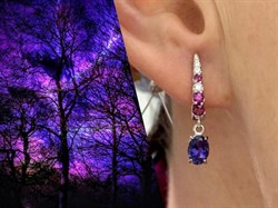 *Серьги Орхидея Иолит Африка арт. С1614Ю/Ag-617/39-071 вес 3,26 г - фото 240286 *Серьги Орхидея Иолит Африка арт. С1614Ю/Ag-617/39-071 вес 3,26 г - фото 240286
