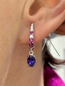 *Серьги Орхидея Иолит Африка арт. С1614Ю/Ag-617/39-071 вес 3,26 г - фото 240287 *Серьги Орхидея Иолит Африка арт. С1614Ю/Ag-617/39-071 вес 3,26 г - фото 240287