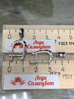 *Серьги Орхидея Иолит Африка арт. С1614Ю/Ag-617/39-071 вес 3,26 г - фото 240288 *Серьги Орхидея Иолит Африка арт. С1614Ю/Ag-617/39-071 вес 3,26 г - фото 240288
