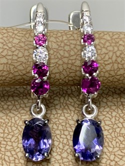 *Серьги Орхидея Иолит Африка арт. С1614Ю/Ag-617/39-071 вес 3,26 г - фото 240289 *Серьги Орхидея Иолит Африка арт. С1614Ю/Ag-617/39-071 вес 3,26 г - фото 240289