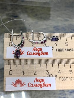 *Серьги Орхидея Иолит Африка арт. С1614Ю/Ag-617/39-071 вес 3,26 г - фото 240292 *Серьги Орхидея Иолит Африка арт. С1614Ю/Ag-617/39-071 вес 3,26 г - фото 240292