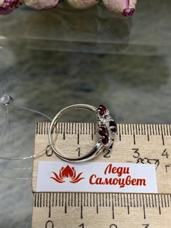 *Кольцо р.20 Орхидея Микс Иолит Родолит арт. К1618Ю/Ag-617/39-967 вес 3,43 г - фото 240426 *Кольцо р.20 Орхидея Микс Иолит Родолит арт. К1618Ю/Ag-617/39-967 вес 3,43 г - фото 240426