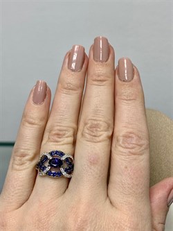 *Кольцо р.17 Фиалка Иолит Африка арт. К1620Ю/Ag-612ГТ/13-011 вес 3,46 г - фото 240790 *Кольцо р.17 Фиалка Иолит Африка арт. К1620Ю/Ag-612ГТ/13-011 вес 3,46 г - фото 240790