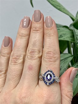 *Кольцо р.20 Орхидея Иолит Африка арт. К1622Ю/Ag-617/13-000 вес 3,1 г - фото 240870 *Кольцо р.20 Орхидея Иолит Африка арт. К1622Ю/Ag-617/13-000 вес 3,1 г - фото 240870