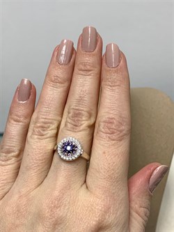 *Кольцо р.18,5 Орхидея Иолит Африка арт. К1624Ю/Ag-617/13/14-935 вес 2,58 г - фото 240943 *Кольцо р.18,5 Орхидея Иолит Африка арт. К1624Ю/Ag-617/13/14-935 вес 2,58 г - фото 240943